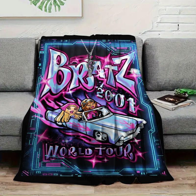1 шт. Фланелевое одеяло с принтом BRATZ, Высококачественное, Удобное для всех сезонов, Тепло и комфорт, Идеально для рождественских подарков 80cm x 120cm
1 шт. Фланелевое одеяло с принтом BRATZ, Высококачественное, Удобное для всех сезонов, Тепло и комфорт, Идеально для рождественских подарков 80cm x 120cm
