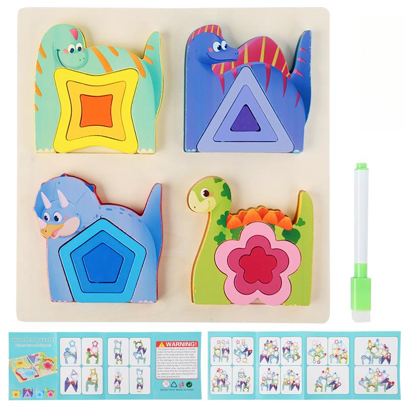 Montessori Shape Matching Geometry Puzzle Board Toy 3D Rainbow Animal Puzzles Game Shape Cognition Educational Toys for Children
Montessori Shape Matching Geometry Puzzle Board Toy 3D Rainbow Animal Puzzles Game Shape Cognition Educational Toys for Children