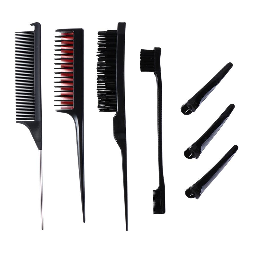 8pcs/set Makeup Triple Teasing Comb Set Double Sided Edge Control Hair Comb Home рожевий
8pcs/set Makeup Triple Teasing Comb Set Double Sided Edge Control Hair Comb Home рожевий