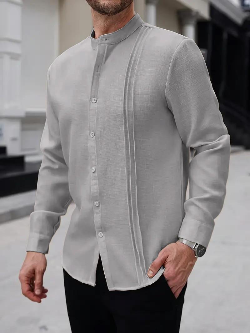 Мужские рубашки с длинным рукавом, повседневные футболки, однотонные топы на пуговицах с V-образным вырезом M хаки
Мужские рубашки с длинным рукавом, повседневные футболки, однотонные топы на пуговицах с V-образным вырезом M хаки