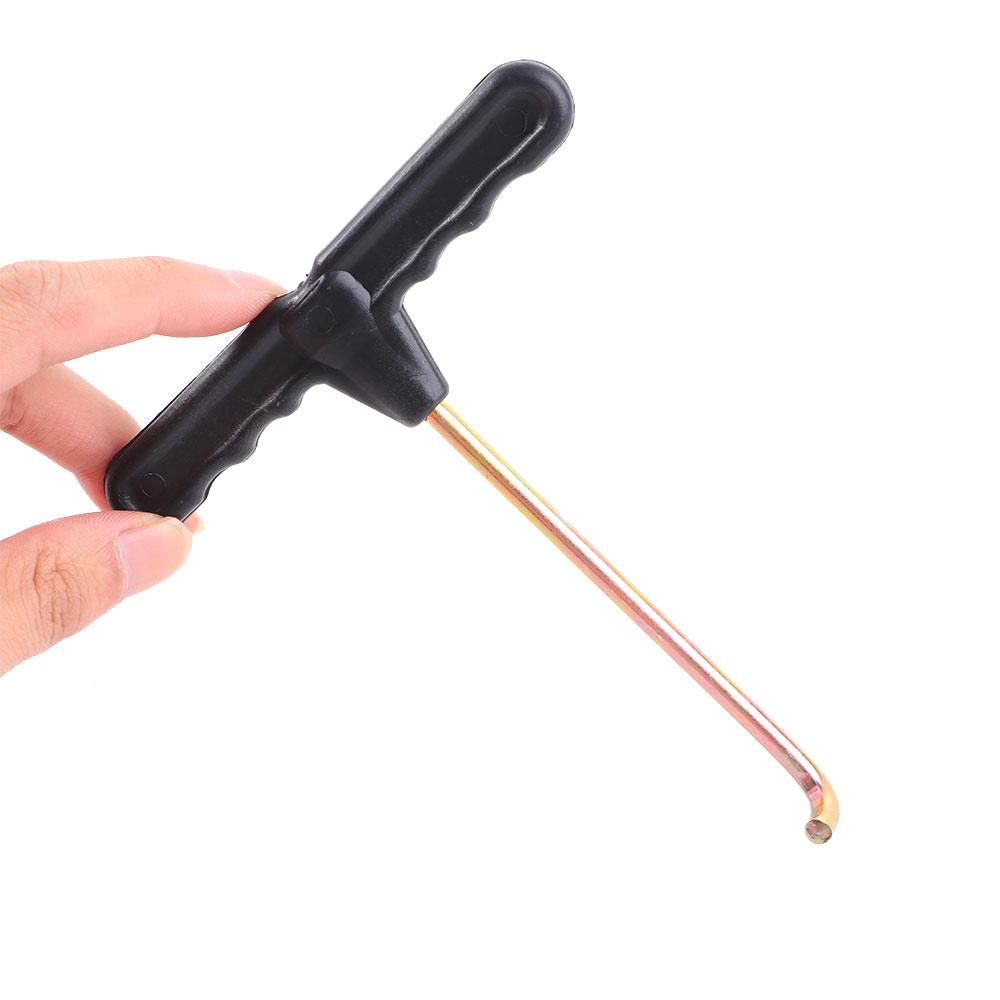 Tool T-Hook Trampoline Spring Pull Springs Puller Tent Peg Puller Spring Pull Tool Puller Extractor чорний
Tool T-Hook Trampoline Spring Pull Springs Puller Tent Peg Puller Spring Pull Tool Puller Extractor чорний