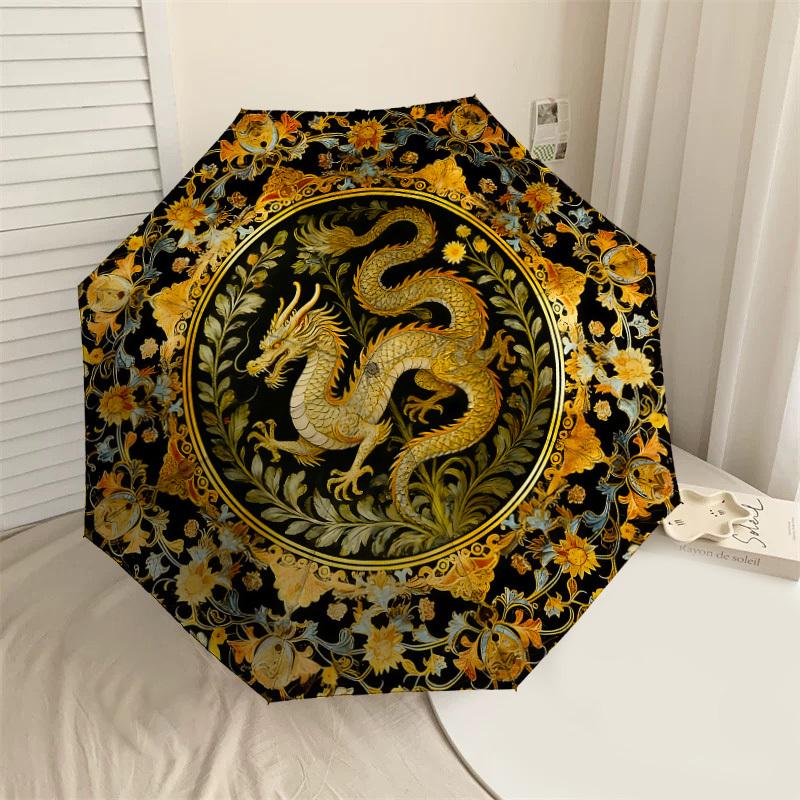 1PC Dragon Floral Umbrella-8-Rib Reinforced, Automatic Open, Lightweight & Durable, Cute Fashion Accessory for Outdoor-K1279
1PC Dragon Floral Umbrella-8-Rib Reinforced, Automatic Open, Lightweight & Durable, Cute Fashion Accessory for Outdoor-K1279
