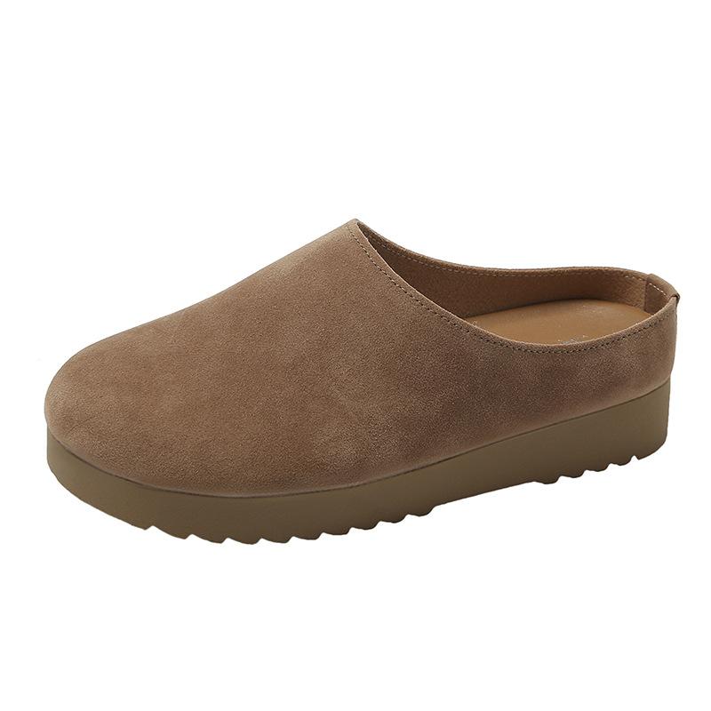 Женские осенне-зимние новые тапочки с толстой подошвой, с закрытым носком, полушлепанцы, ленивые, на одной педали 40 хаки
Женские осенне-зимние новые тапочки с толстой подошвой, с закрытым носком, полушлепанцы, ленивые, на одной педали 40 хаки