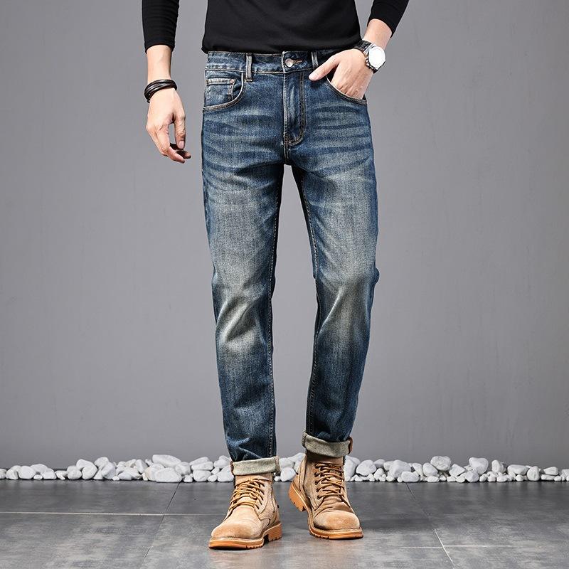 Весна и Осень Новые Мужские Джинсы Ретро Американские Джинсы Большой Бык Мужские Джинсы Маленькие Прямые Брюки 38 синий
Весна и Осень Новые Мужские Джинсы Ретро Американские Джинсы Большой Бык Мужские Джинсы Маленькие Прямые Брюки 38 синий