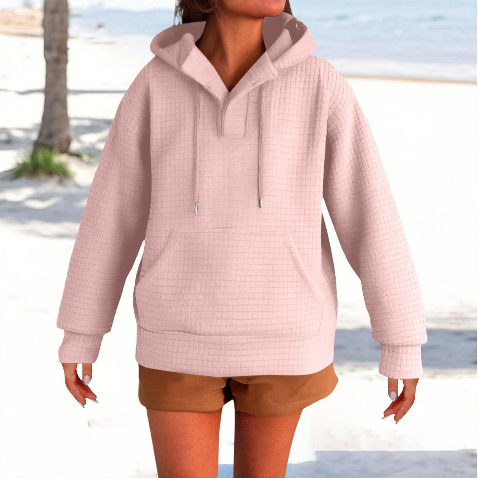 Женский модный пуловер с длинными рукавами и однотонная толстовка с капюшоном S розовый
Женский модный пуловер с длинными рукавами и однотонная толстовка с капюшоном S розовый