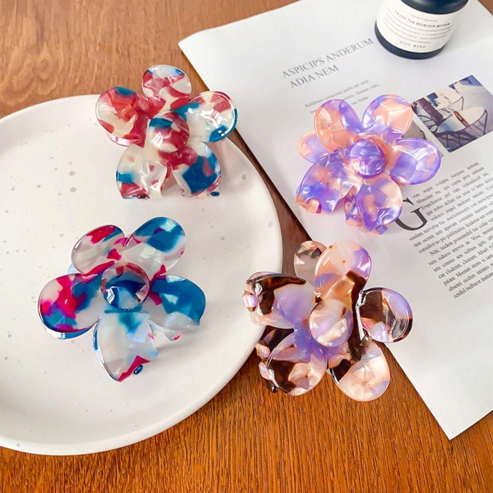 Elegant Ponytail Holder Hair Accessories Acetic Acid Shark Clip Flower Hair Claw Large Grab Clip
Elegant Ponytail Holder Hair Accessories Acetic Acid Shark Clip Flower Hair Claw Large Grab Clip