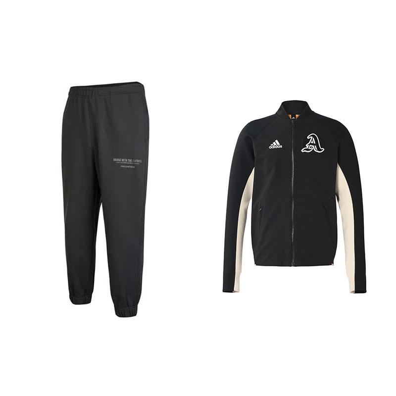 Adidas Color Block Letter Print Baseball Collar Knit Jogger Set Men Sets Black /EA0372+HZ7054 S
Adidas Color Block Letter Print Baseball Collar Knit Jogger Set Men Sets Black /EA0372+HZ7054 S