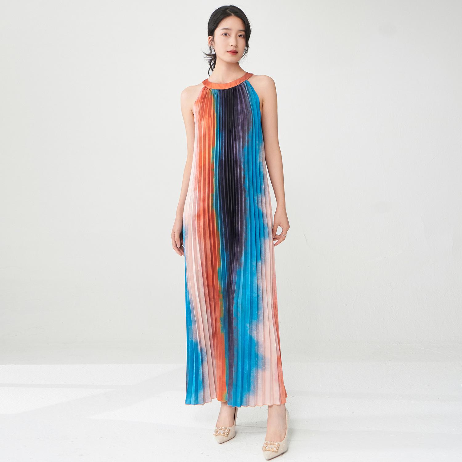 Miyake 2025 Age-Reducing Tie-Dye Halter Dress – Elegant Vacation Style One Size світло-коричневого кольору
Miyake 2025 Age-Reducing Tie-Dye Halter Dress – Elegant Vacation Style One Size світло-коричневого кольору