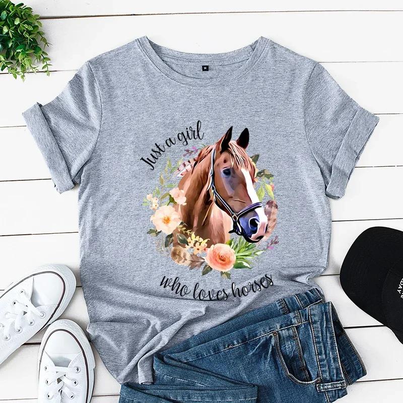 Women Tshirt Flowar Horse Ladies Tee Shirt Tops Camisetas Girl Horse Print Women T Shirt Short Sleeve O Neck 4XL
Women Tshirt Flowar Horse Ladies Tee Shirt Tops Camisetas Girl Horse Print Women T Shirt Short Sleeve O Neck 4XL