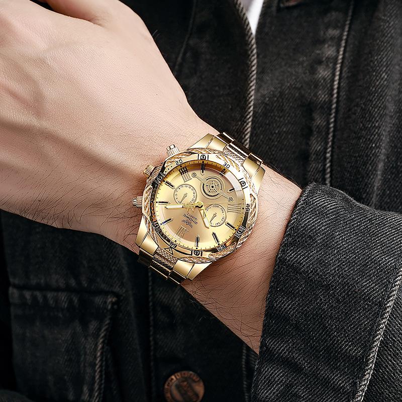 Men s Steel Belt Watch New Casual Fake Three-eye Men s Watch
Men s Steel Belt Watch New Casual Fake Three-eye Men s Watch