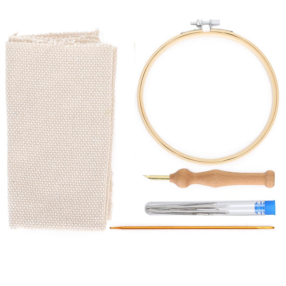Punch Needle Embroidery Kit Hoops DIY Coarse Wool Brass Tube Yarn Scissors Tools Set
Punch Needle Embroidery Kit Hoops DIY Coarse Wool Brass Tube Yarn Scissors Tools Set
