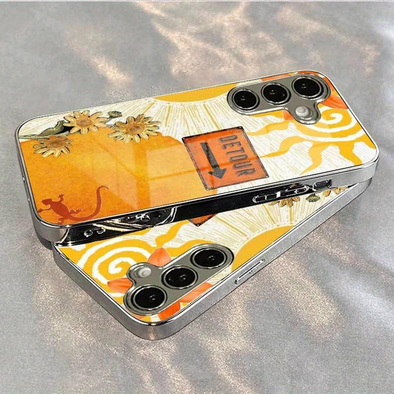Gold-plated tempered glass phone , compatible Galaxy S26 S25 S24 S23 S22 Ultra Plus. Features a minimalist oil painting design. For Galaxy S22 Ultra
Gold-plated tempered glass phone , compatible Galaxy S26 S25 S24 S23 S22 Ultra Plus. Features a minimalist oil painting design. For Galaxy S22 Ultra