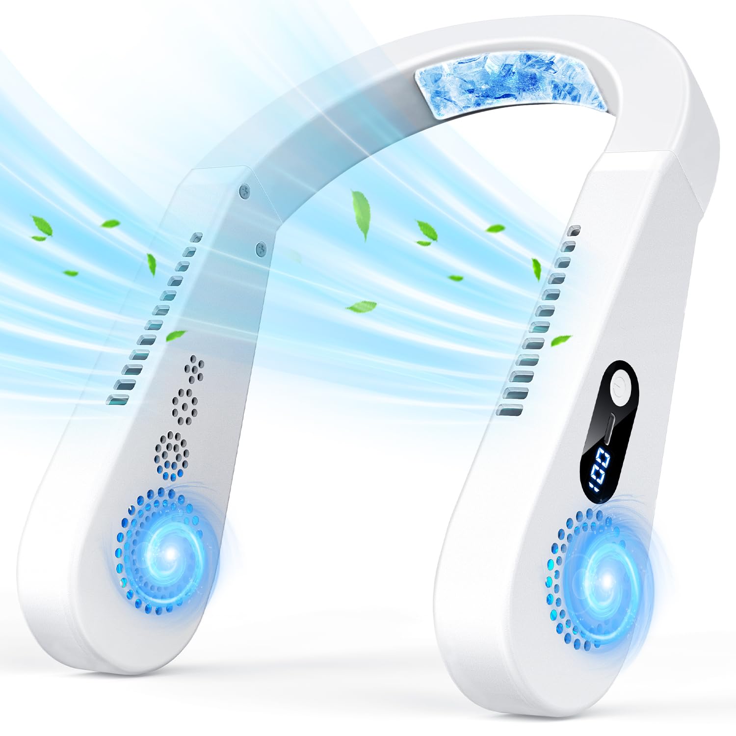 Охладитель для шеи, шейный вентилятор, USB-перезаряжаемый портативный вентилятор, шейный вентилятор, самое сильное охлаждение для шеи белый
Охладитель для шеи, шейный вентилятор, USB-перезаряжаемый портативный вентилятор, шейный вентилятор, самое сильное охлаждение для шеи белый