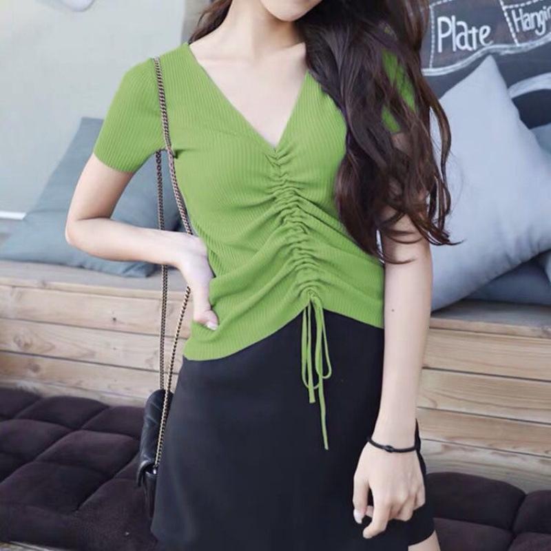 Женский летний вязаный топ с коротким рукавом из ледяного шелка, 2024, на кулиске, приталенного силуэта S зелёный/авокадо
Женский летний вязаный топ с коротким рукавом из ледяного шелка, 2024, на кулиске, приталенного силуэта S зелёный/авокадо