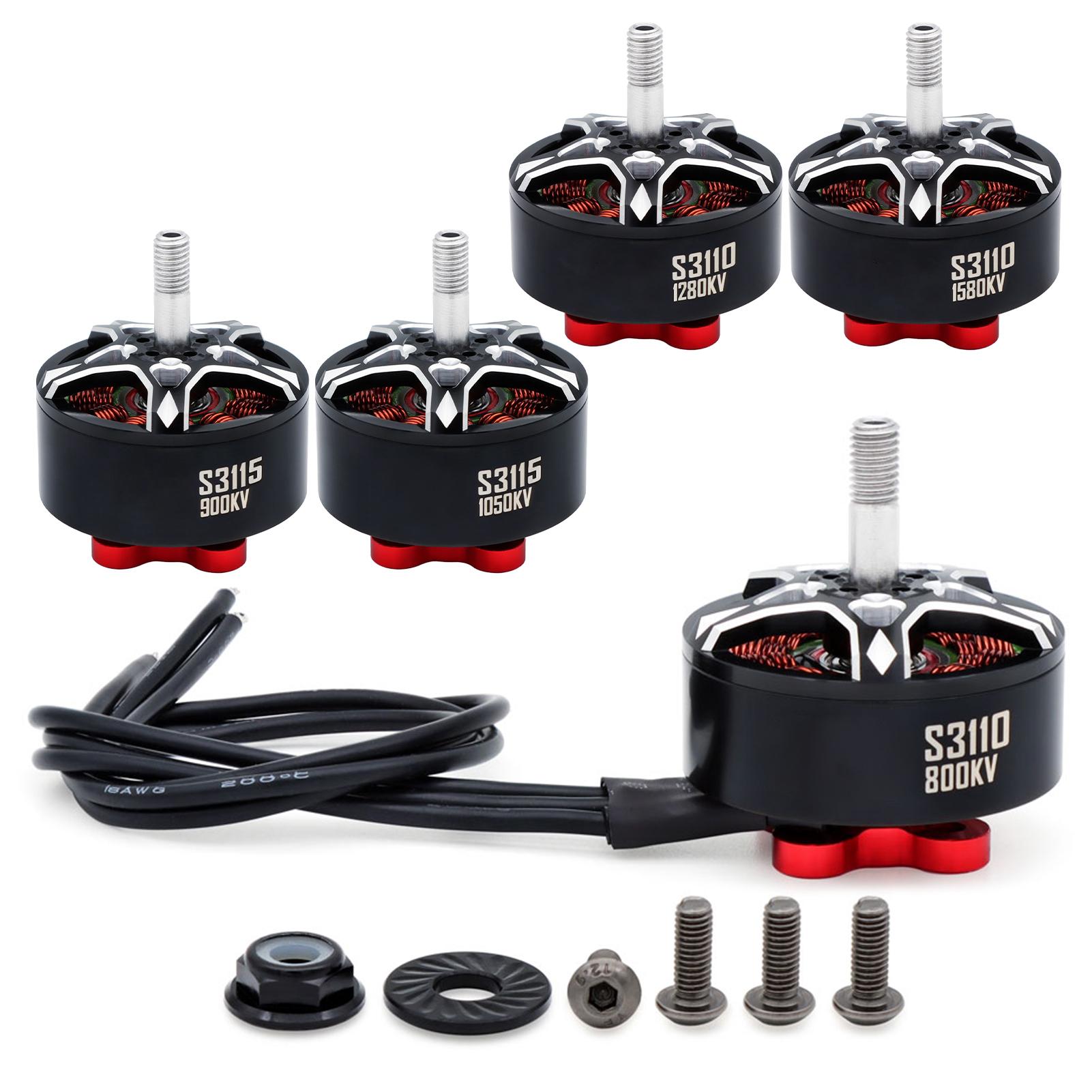 Brushless Motor, Aircraft Motor Kit for Remote Control FPV Racing Long Range Quadcopter S3110 1580KV
Brushless Motor, Aircraft Motor Kit for Remote Control FPV Racing Long Range Quadcopter S3110 1580KV