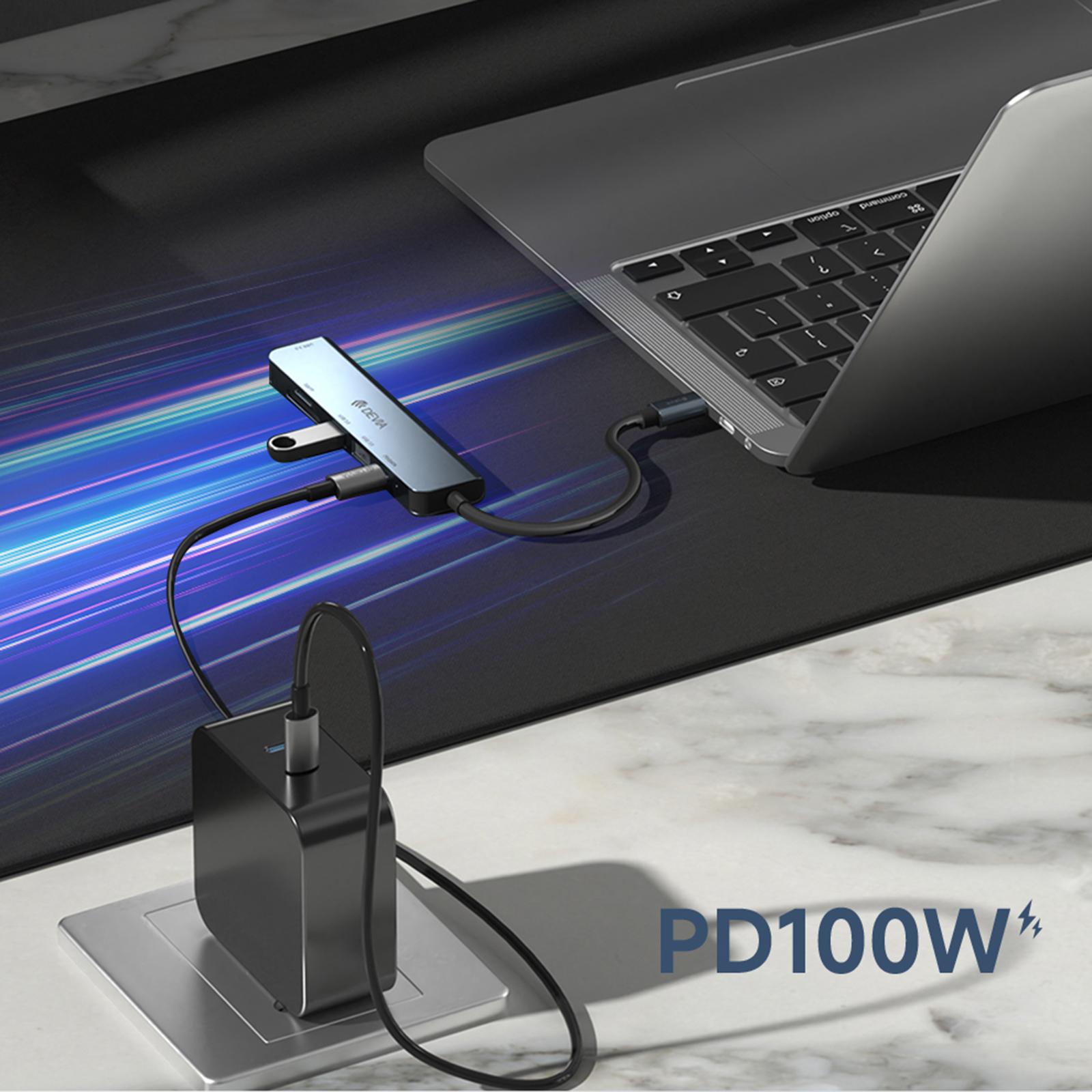 DEVIA EC135 Leopard Series 5-in-1 Type-C Hub Adapter USB-C 3.1 to PD+USB3.0*3+SD/TF Docking Station (Upgraded) As Shown A
DEVIA EC135 Leopard Series 5-in-1 Type-C Hub Adapter USB-C 3.1 to PD+USB3.0*3+SD/TF Docking Station (Upgraded) As Shown A