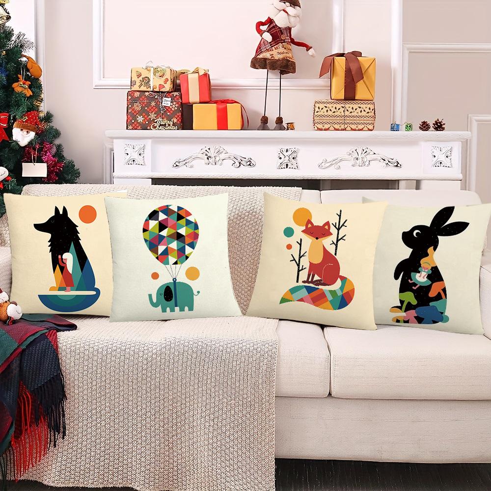 Cotton and Linen Cartoon Printed Pillowcase Dynamic Printing Pillowcase Cushion peach skin velvet 45x45cm
Cotton and Linen Cartoon Printed Pillowcase Dynamic Printing Pillowcase Cushion peach skin velvet 45x45cm