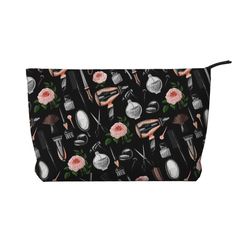Salon Hair Dressing Tool Pattern Cosmetic Bag Women Large Capacity Makeup Organizer Cosmetic Case Portable Storage Toiletry Bags
Salon Hair Dressing Tool Pattern Cosmetic Bag Women Large Capacity Makeup Organizer Cosmetic Case Portable Storage Toiletry Bags