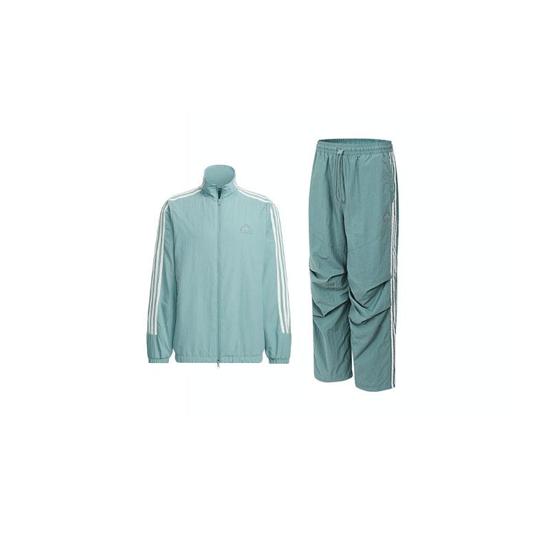 Adidas Retro Soft Comfortable Waterproof Jacket Fashion Striped Simple Long Pants Casual Sports Suit Unisex Sports Suit Cyan JI6648+JI8644 M
Adidas Retro Soft Comfortable Waterproof Jacket Fashion Striped Simple Long Pants Casual Sports Suit Unisex Sports Suit Cyan JI6648+JI8644 M