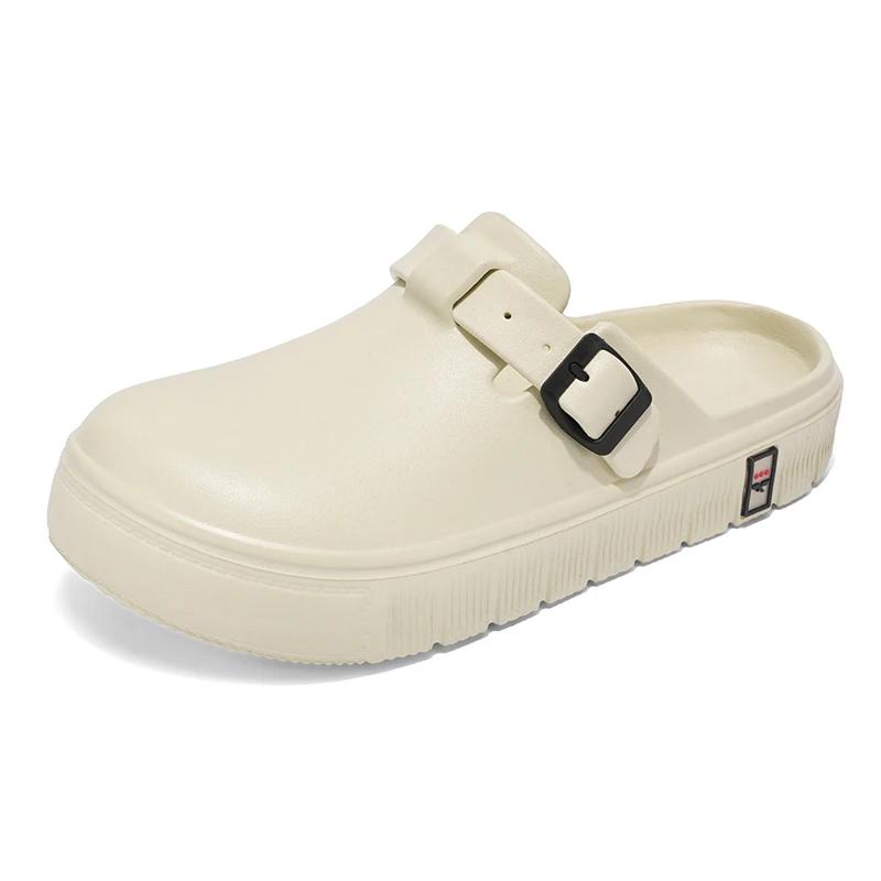 Летняя обувь для мужчин Легкие сандалии из ЭВА Модные тапочки с закрытым носком для мужчин Однотонные садовые туфли с пряжкой-ловушкой Сабо мужские 38-39 бежевый
Летняя обувь для мужчин Легкие сандалии из ЭВА Модные тапочки с закрытым носком для мужчин Однотонные садовые туфли с пряжкой-ловушкой Сабо мужские 38-39 бежевый