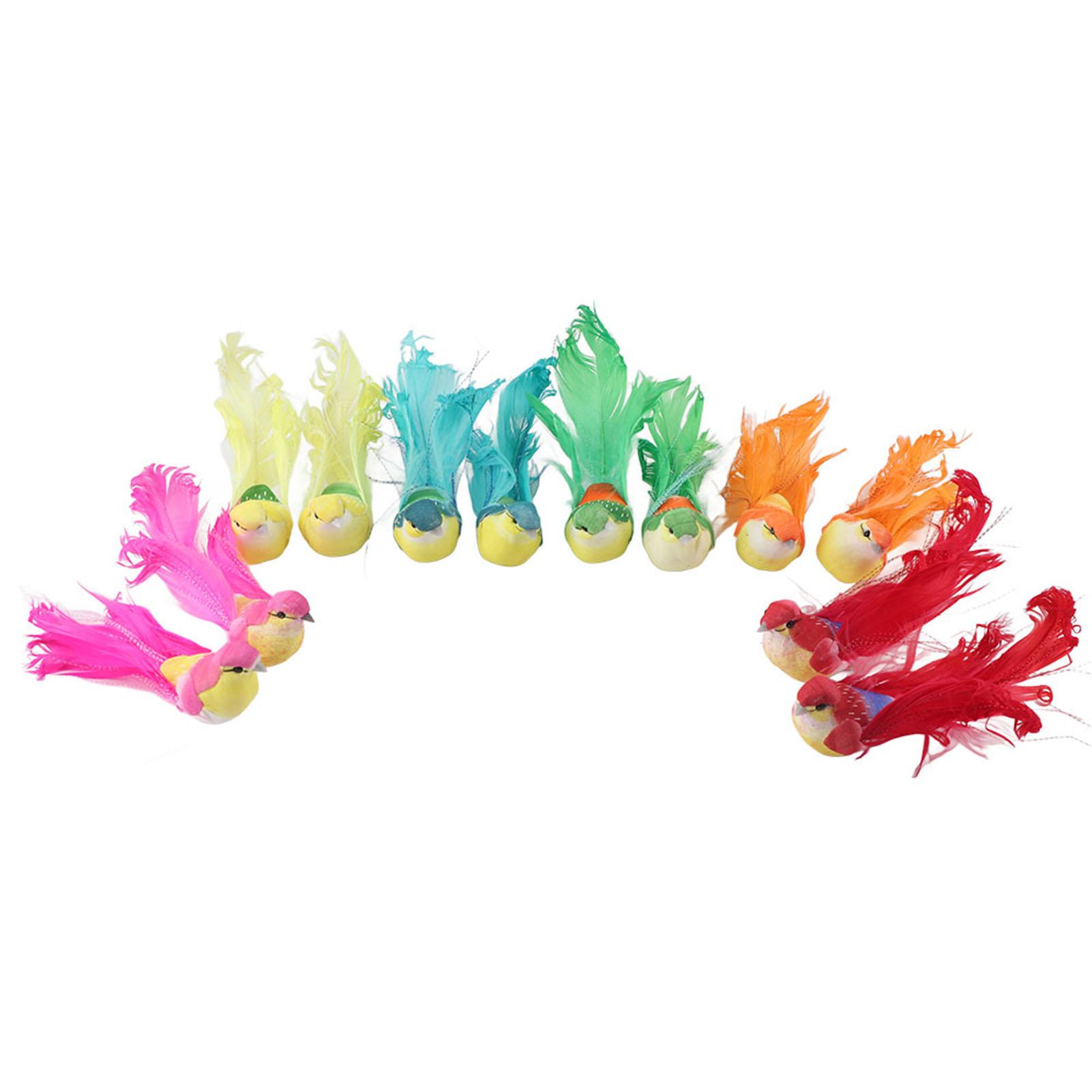 12Pcs Artificial Bird Decor Simulation Bird with Clip Decoration Ornament for Home Garden
12Pcs Artificial Bird Decor Simulation Bird with Clip Decoration Ornament for Home Garden