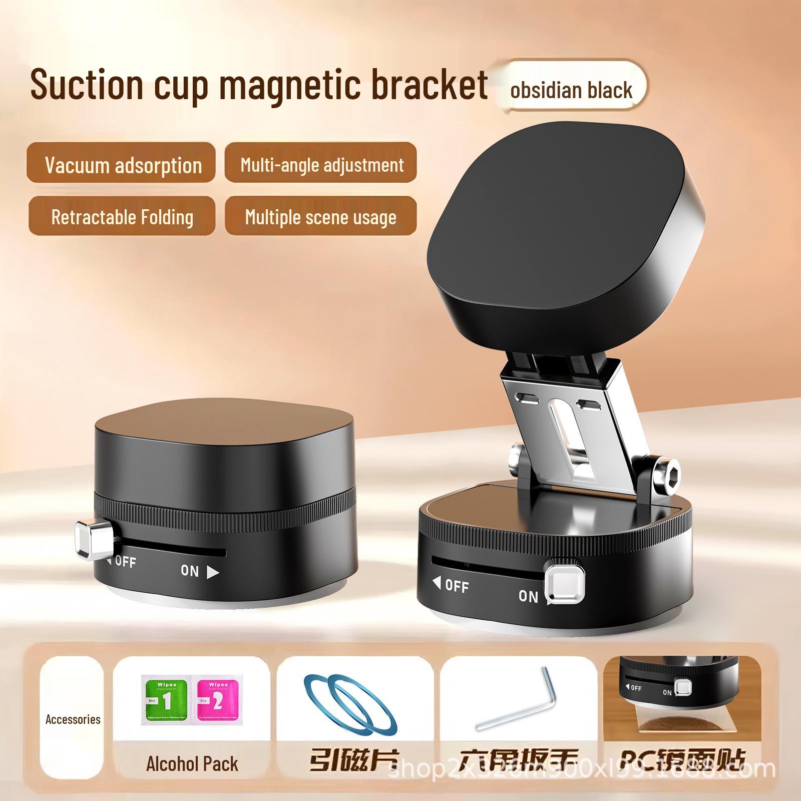 Universal Foldable Magnetic Phone Holder - Suction Cup Vacuum Mount for Car & Desktop
Universal Foldable Magnetic Phone Holder - Suction Cup Vacuum Mount for Car & Desktop