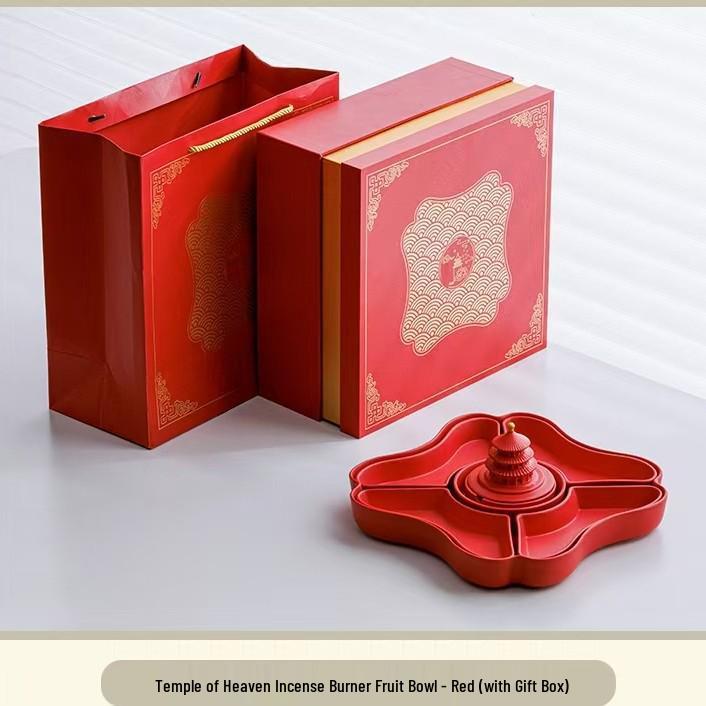 Palace Museum Ceramic Fruit Bowl & Incense Burner Gift Set: Chinese-Style Compartmentalized Snack Plate with Dried Fruit Tea Storage
Palace Museum Ceramic Fruit Bowl & Incense Burner Gift Set: Chinese-Style Compartmentalized Snack Plate with Dried Fruit Tea Storage