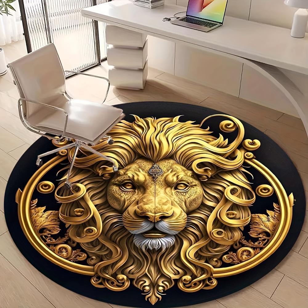 Lion Round Velvet Rug Plush Crystal Velvet, Non-Slip Soft Carpet for Bedroom, Living Room & Office Decor 60cm
Lion Round Velvet Rug Plush Crystal Velvet, Non-Slip Soft Carpet for Bedroom, Living Room & Office Decor 60cm