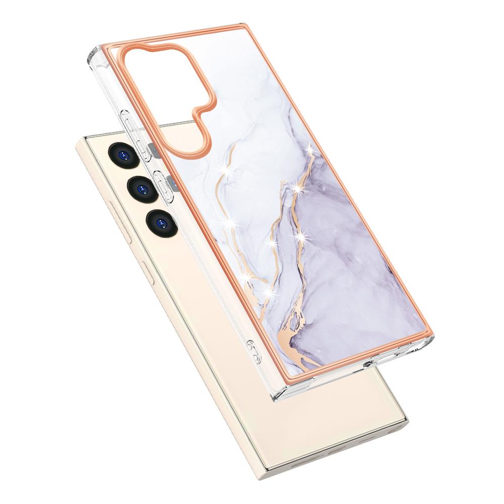 For Samsung Galaxy S24 Ultra TPU Case with IMD Marble Pattern Electroplated Back Cover White 006
For Samsung Galaxy S24 Ultra TPU Case with IMD Marble Pattern Electroplated Back Cover White 006