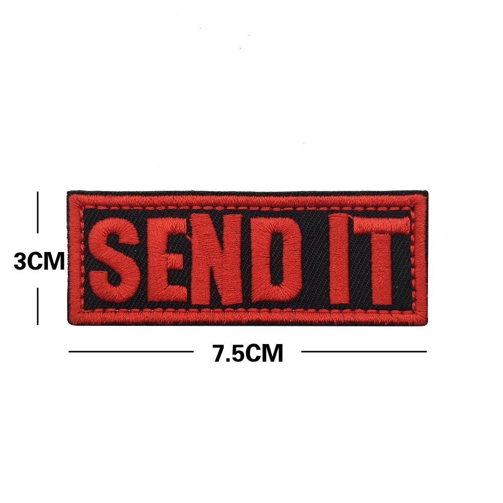 Cross-Border Embroidered Velcro Patch: SEND IT Design for Backpack or Keychain
Cross-Border Embroidered Velcro Patch: SEND IT Design for Backpack or Keychain