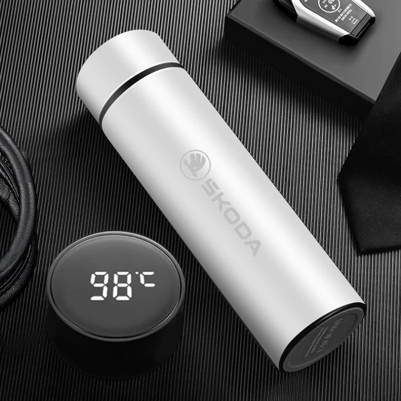 500ml Car Smart Thermos Mug Stainless Steel ulated Water Bottle For Skoda Octavia Superb Rapid Kodiaq Karoq Fabia Kamiq Enyaq B-White-1
500ml Car Smart Thermos Mug Stainless Steel ulated Water Bottle For Skoda Octavia Superb Rapid Kodiaq Karoq Fabia Kamiq Enyaq B-White-1