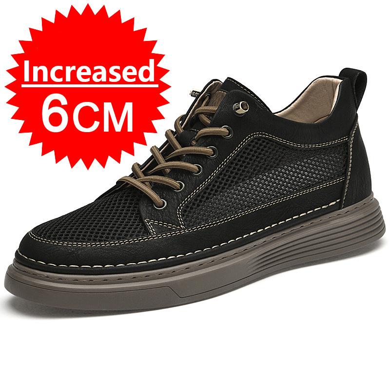 Genuine Leather Men 6cm Height Increasing Tennis Male Casual Shoes Slip On Loafers Outdoor Luxury Tennis Plus Size 36-47 45
Genuine Leather Men 6cm Height Increasing Tennis Male Casual Shoes Slip On Loafers Outdoor Luxury Tennis Plus Size 36-47 45