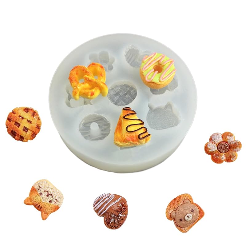 PNHAEH silicone mold uv resin mold pudding miniature food miniature sweets candy toys 3D type DIY handmade cute clay decoration reusable (Set of 8
PNHAEH silicone mold uv resin mold pudding miniature food miniature sweets candy toys 3D type DIY handmade cute clay decoration reusable (Set of 8