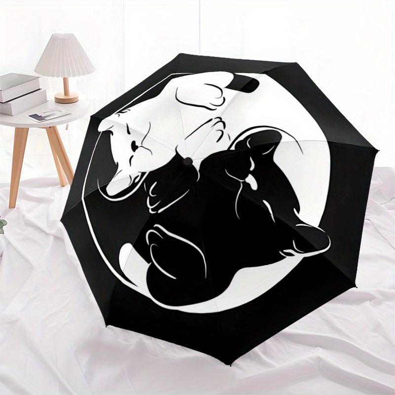 1pc Cats YinYang Automatic Open 8-Rib Windproof Umbrella, Travel & Commuting, Suitable for All Seasons
1pc Cats YinYang Automatic Open 8-Rib Windproof Umbrella, Travel & Commuting, Suitable for All Seasons