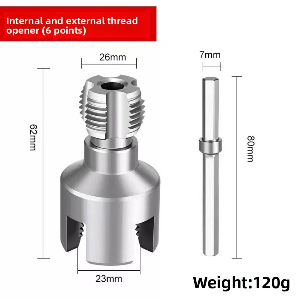 1 шт. Набор инструментов для нарезания резьбы по ПВХ трубам из быстрорежущей стали, совместимый с электродрелью, интегрированный инструмент для нарезания внутренней и внешней резьбы 1/2 и 3/4 3/4
1 шт. Набор инструментов для нарезания резьбы по ПВХ трубам из быстрорежущей стали, совместимый с электродрелью, интегрированный инструмент для нарезания внутренней и внешней резьбы 1/2 и 3/4 3/4