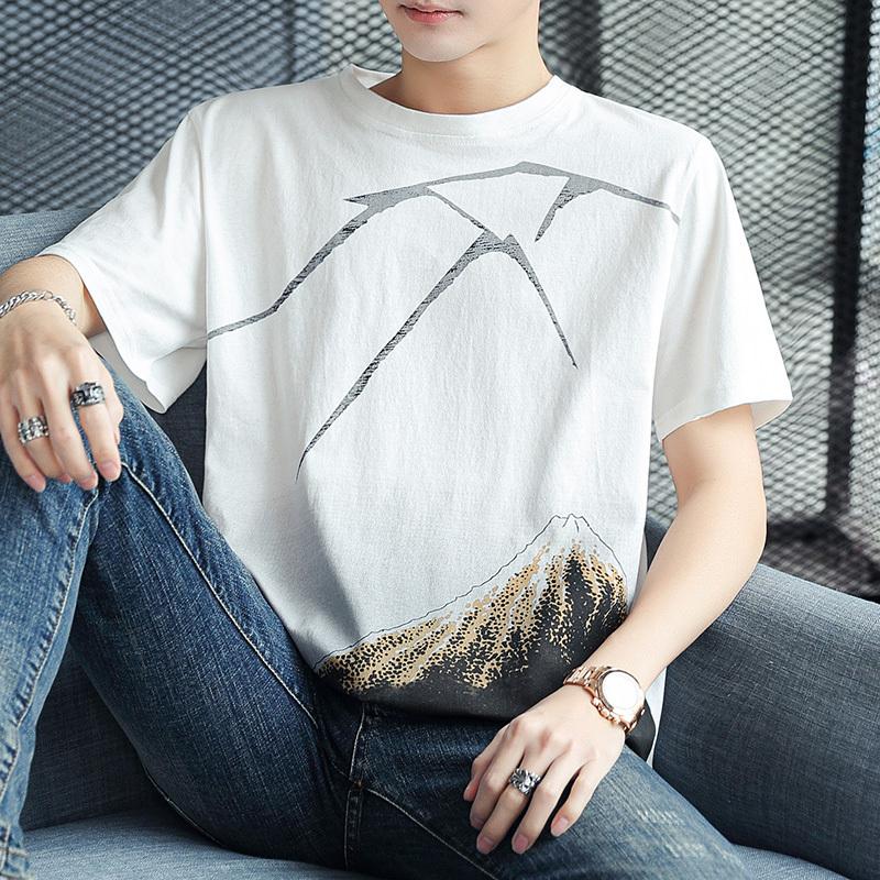 Summer Fashion Vintage Printing Pullover Cotton T-shirt Men Short Sleeve Casual All-match Tee Top M білий
Summer Fashion Vintage Printing Pullover Cotton T-shirt Men Short Sleeve Casual All-match Tee Top M білий