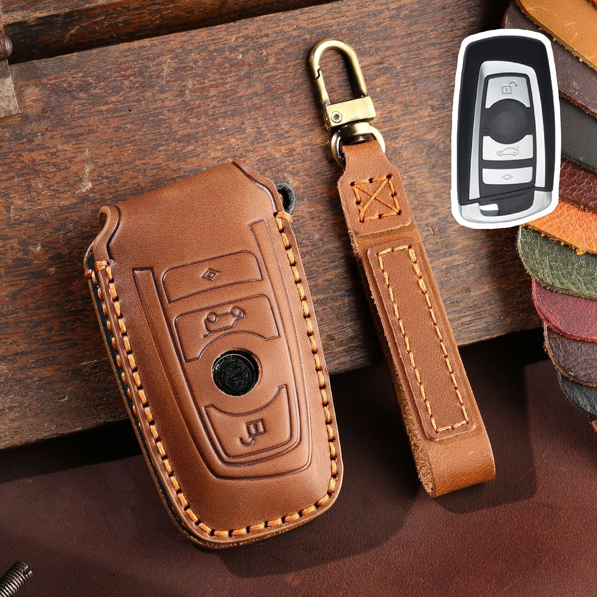 Leather Car Key Cover Keychain Holder Case Protector for BMW 1 3 5 7 Series X1 X3 X4 X5 F10 F15 F16 F20 F30 F18 F25 M3 M4 E34 коричневий
Leather Car Key Cover Keychain Holder Case Protector for BMW 1 3 5 7 Series X1 X3 X4 X5 F10 F15 F16 F20 F30 F18 F25 M3 M4 E34 коричневий