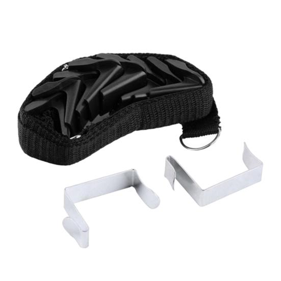 Многоразовый прочный держатель для сумок из полиэстера широкого применения без перфорации, стойка для крышек чёрный