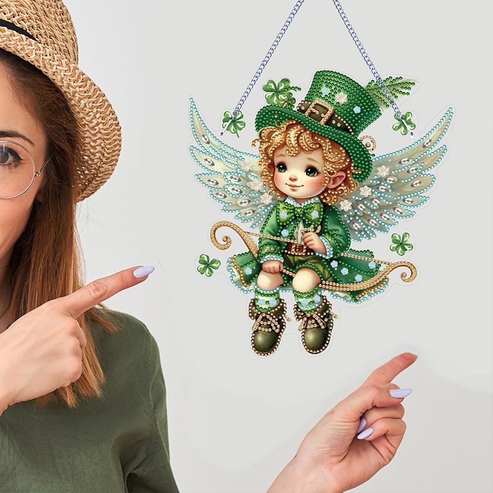 Acrylic Diamond Painting Hanging Pendant Clover Angel Single-Sided 5D DIY Diamond Painting Dots Pendant for Home Wall Decor
Acrylic Diamond Painting Hanging Pendant Clover Angel Single-Sided 5D DIY Diamond Painting Dots Pendant for Home Wall Decor