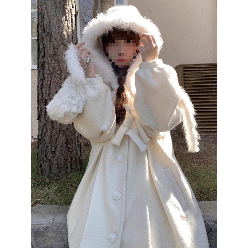 Women s White Wool Hooded Overcoat - Long Sleeve, Loose Fit, 2024 Autumn/Winter Large белый
Women s White Wool Hooded Overcoat - Long Sleeve, Loose Fit, 2024 Autumn/Winter Large белый