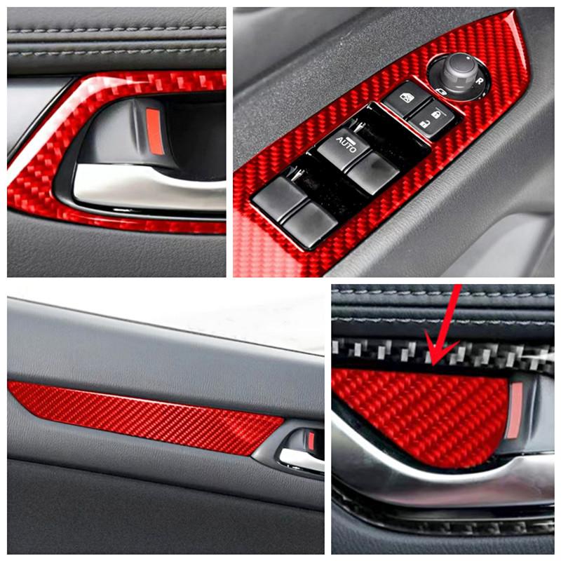 Red Carbon Fiber Stickers Car Inner Door Bowl Handle Windows Control Panel Cover Trim Strips For Mazda CX-5 Interior
Red Carbon Fiber Stickers Car Inner Door Bowl Handle Windows Control Panel Cover Trim Strips For Mazda CX-5 Interior