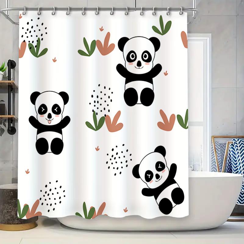 Cute Panda Bear Print Shower Curtain Kids Bathroom Decor Waterproof Fabric Bath Mat Sets White Floral Design Home Decoration (48 W60H190(CM)-1 Pcs
Cute Panda Bear Print Shower Curtain Kids Bathroom Decor Waterproof Fabric Bath Mat Sets White Floral Design Home Decoration (48 W60H190(CM)-1 Pcs