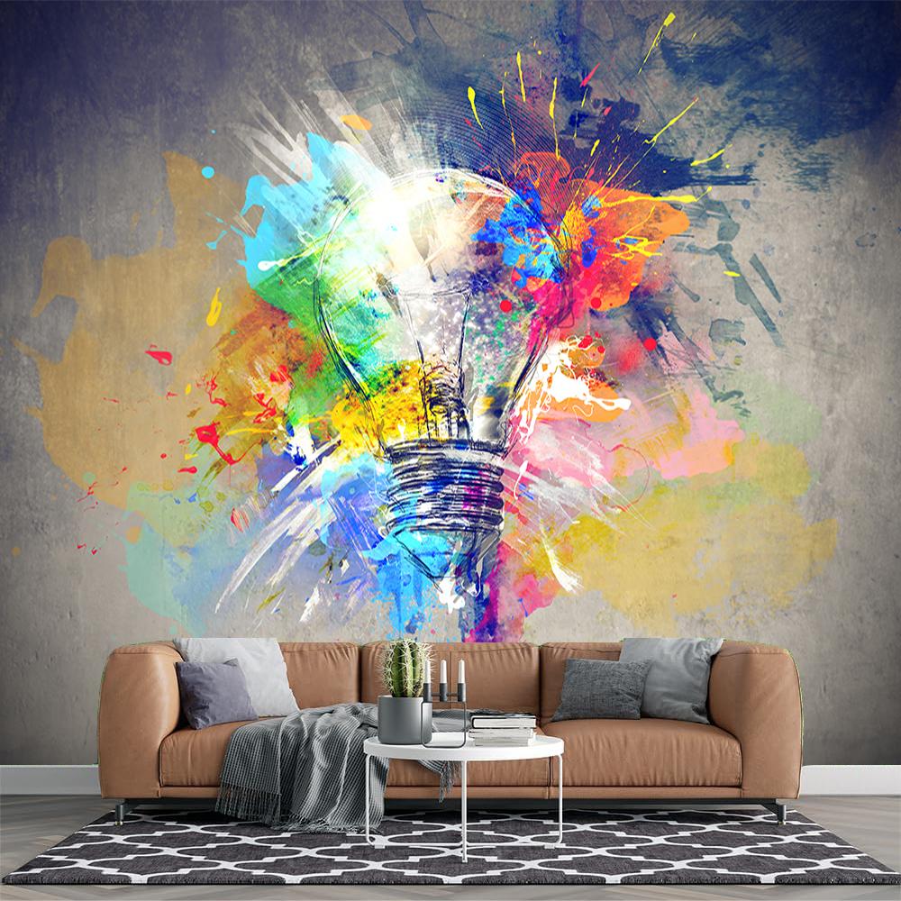 Креативное граффити настенное панно 3d Большое мультяшное граффити панно Спальня Гостиная Кафе Бар Обои Домашний декор 200 cm(W) x 140 cm(H)