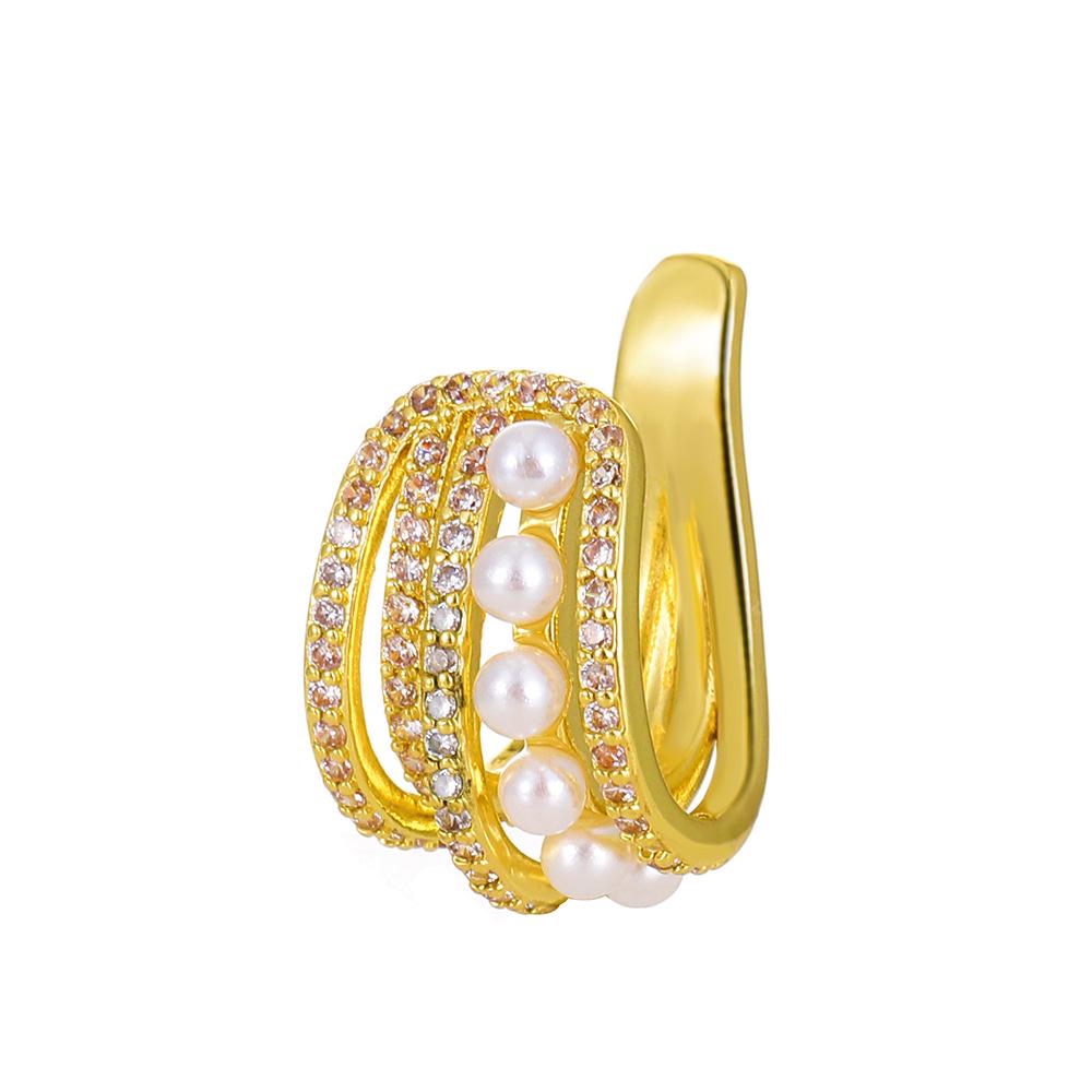 Многослойный медный кафф для уха со стразами и жемчугом - Геометрический, без прокола уха, европейский и американский стиль
Многослойный медный кафф для уха со стразами и жемчугом - Геометрический, без прокола уха, европейский и американский стиль