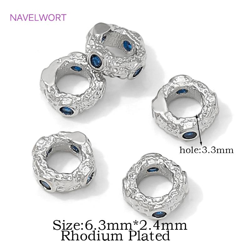 Beads Separators 18K Gold Plated With Blue Zircon Spacer Beads For Jewelry,Separators For Bracelets,DIY Jewelry Making Materials 5 Pieces
Beads Separators 18K Gold Plated With Blue Zircon Spacer Beads For Jewelry,Separators For Bracelets,DIY Jewelry Making Materials 5 Pieces
