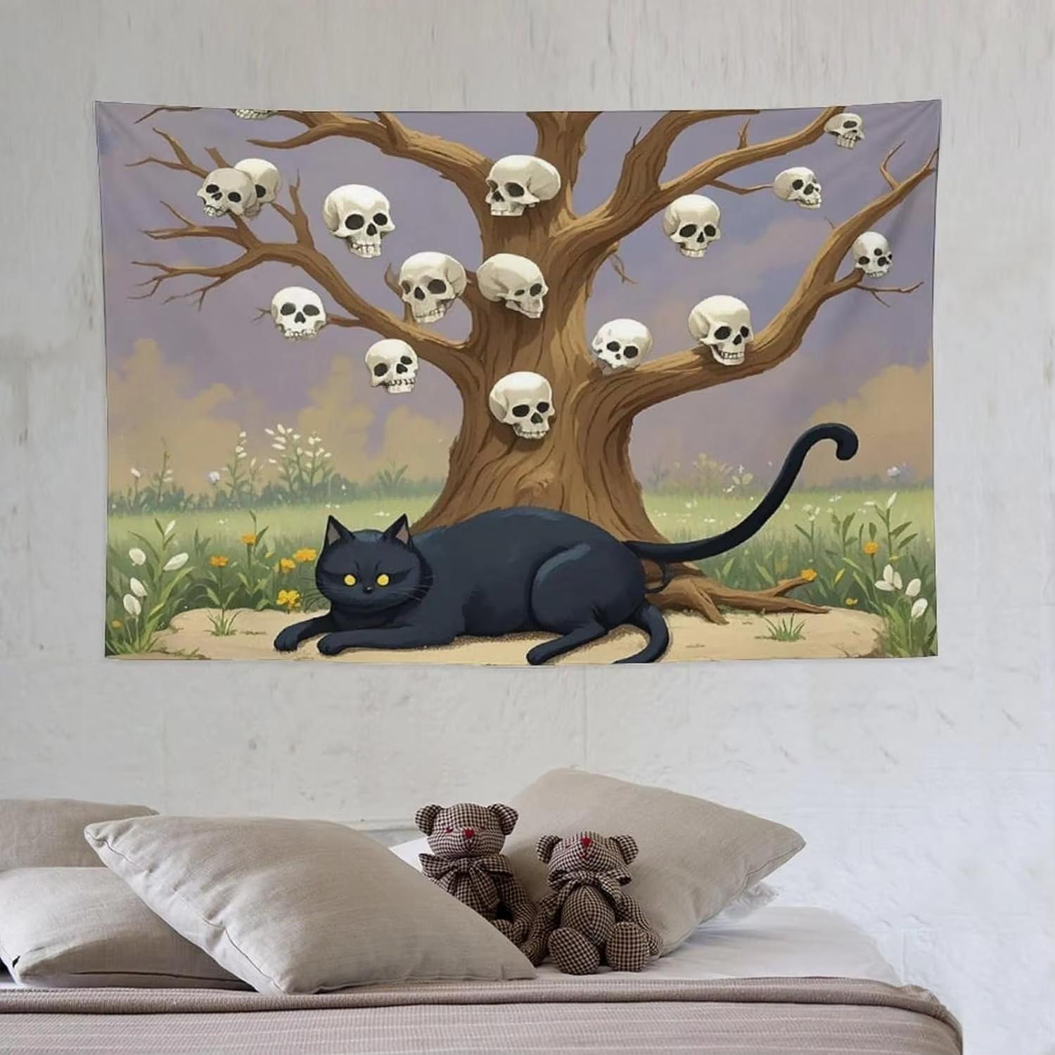 Skull Tree Boho Wall Tapestry with Hanging Kit Aesthetic Tapestry Wall Hanging Personalized Backdrop Large Vintage Tapestries 74x94cm(29x37in)
Skull Tree Boho Wall Tapestry with Hanging Kit Aesthetic Tapestry Wall Hanging Personalized Backdrop Large Vintage Tapestries 74x94cm(29x37in)