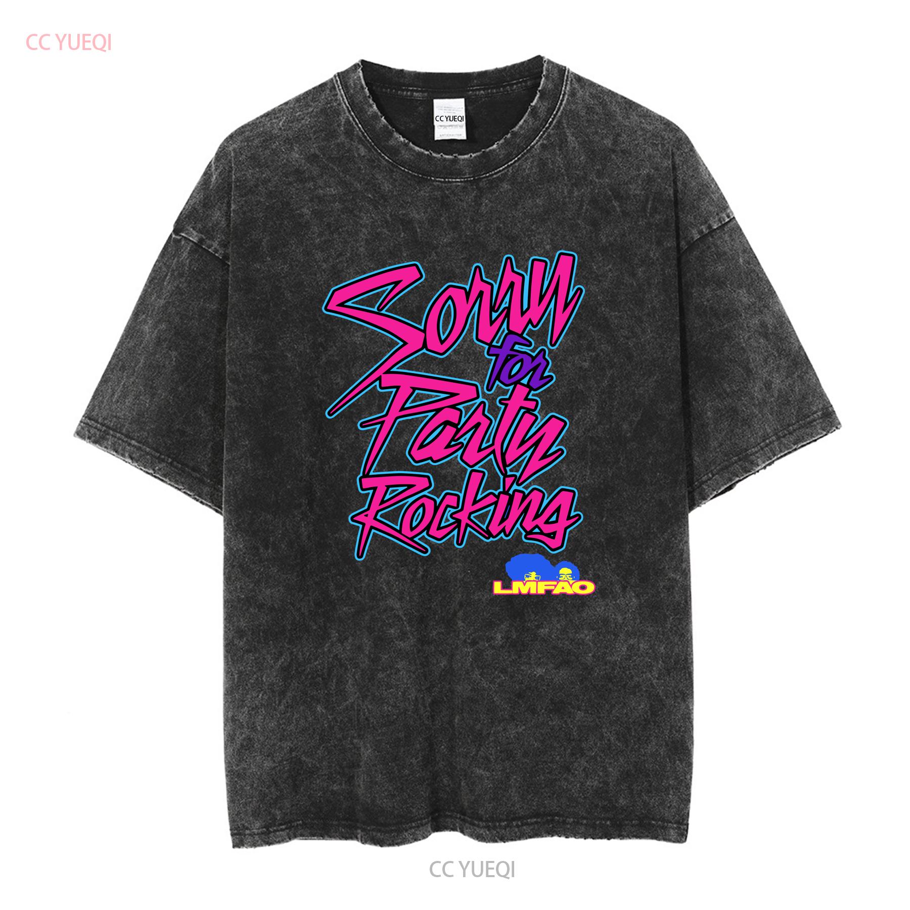 LMFAO Sorry For Party Rocking T Shirt Electro Pop Music Vintage Scene Band long or short sleeves vintage Washed Comfortable L
LMFAO Sorry For Party Rocking T Shirt Electro Pop Music Vintage Scene Band long or short sleeves vintage Washed Comfortable L
