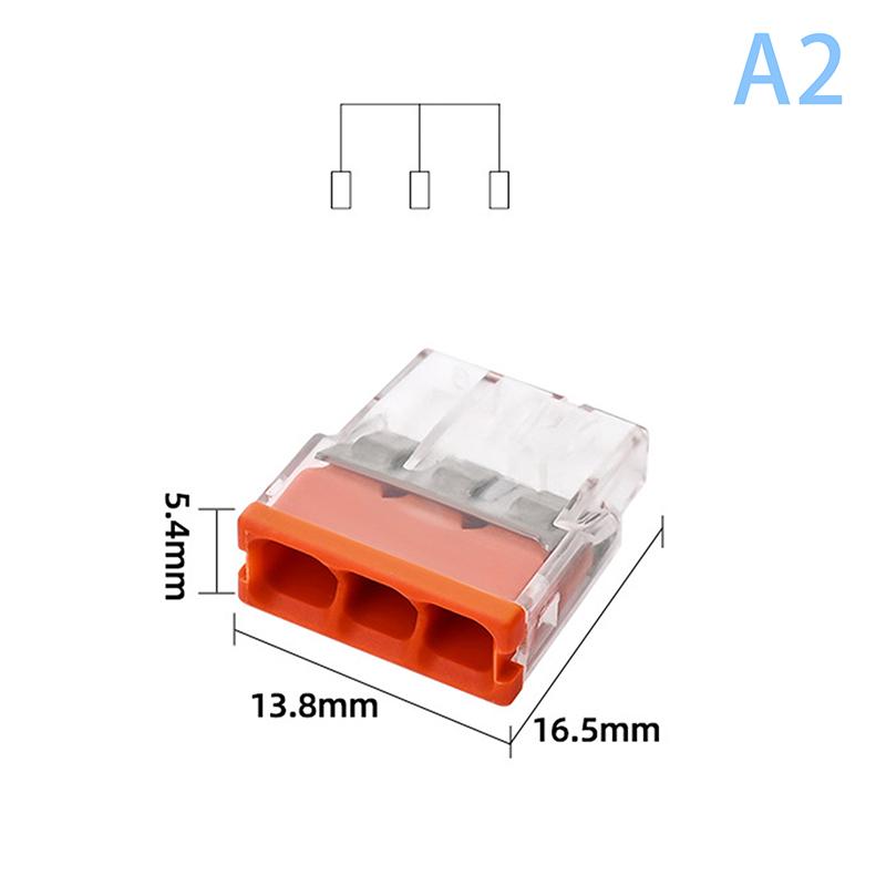 20Pcs Universal Compact Wire Cmk 20 Mini Quick Wire Connectors 2/3/4/5/6/8 Ports Conductor Quick Push-In Terminal Block EU-203
20Pcs Universal Compact Wire Cmk 20 Mini Quick Wire Connectors 2/3/4/5/6/8 Ports Conductor Quick Push-In Terminal Block EU-203