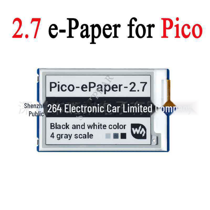 2.7-Inch e-Paper Display Expansion Board for Raspberry Pi Pico, 264×176 Resolution 2.7-inch ePaper
2.7-Inch e-Paper Display Expansion Board for Raspberry Pi Pico, 264×176 Resolution 2.7-inch ePaper