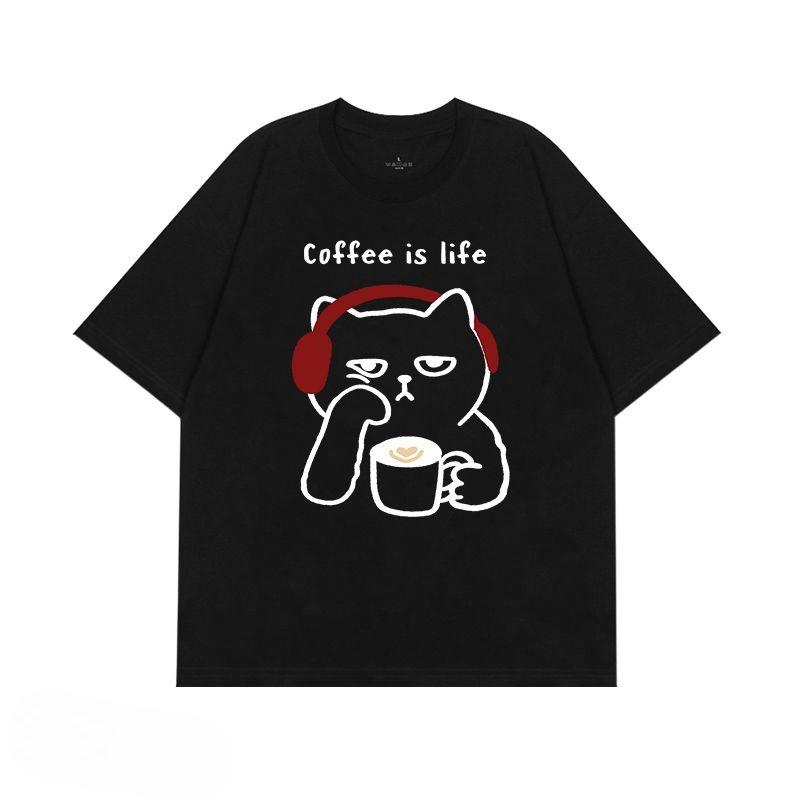 Depressed Cat Drinking Pattern Print Men s T-shirt Summer Retro Kawaii Men s Women s Surfing Beach T-shirt Breathable Casual Top 4XL
Depressed Cat Drinking Pattern Print Men s T-shirt Summer Retro Kawaii Men s Women s Surfing Beach T-shirt Breathable Casual Top 4XL